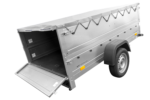 Grande remorque 230×125 Garden Trailer 230 KIPP avec bâche grise et rehausses – Image 5