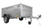 Grande remorque 230×125 Garden Trailer 230 KIPP avec bâche grise et rehausses – Image 6