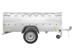 Grande remorque 230×125 Garden Trailer 230 KIPP avec bâche grise et rehausses – Image 7