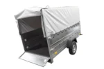 REMORQUE DE JARDIN 264 KIPP AVEC ROUE JOINTE, GLISSIÈRES BIS, CHÂSSIS H-800 ET COUVERCLE GRIS – Image 7