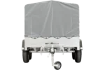 REMORQUE DOUBLE ESSIEUX UNITRAILER 264/2 KIPP AVEC ROUE JOCKEY, ARCEAU ET bâche GRISE – Image 4