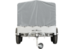 Remorque double essieux UNITRAILER 264/2 KIPP avec bâche grise et roue jockey – Image 4