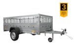Remorque Garden Trailer 264 KIPP (nouveau) avec rehausses grillagées et roue jockey – Image 3