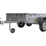 REMORQUE UNITRAILER 264/2 KIPP AVEC ROUE JOCKEY, TIGE DE SUPPORT DE BÂCHE ET BÂCHE PLATE GRISE