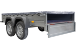 Remorque UNITRAILER 264/2 KIPP avec roue jockey et bâche grise – Image 7
