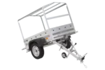 Remorque 1 essieu 150×106 bâche + arceau, PTAC 500 kg Garden Trailer 150 KIPP [avec roue jockey] – Image 4