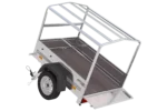Remorque 1 essieu 150×106 bâche + arceau, PTAC 500 kg Garden Trailer 150 KIPP [avec roue jockey] – Image 5