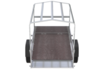 Remorque 1 essieu 150×106 150 KIPP – Bâche, arceau et roue jockey, PTAC 500 kg – Image 6