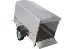 Remorque 750 kg 201 KIPP – 200×125 cm avec bâche haute et arceau – Image 4