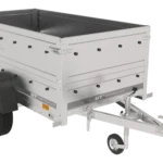 Remorque Garden Trailer 200 KIPP avec roue jockey et rehausses des ridelles