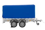 Remorque double essieux UNITRAILER 264/2 KIPP, bâche bleue – Image 6