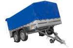 Remorque double essieux 264×150 UNITRAILER GARDEN 265/2 KIPP avec bâche bleue