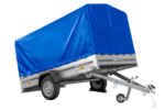 Remorque simple essieu UNITRAILER 264 KIPP avec bâche bleue