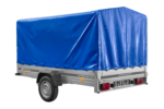 Remorque simple essieu UNITRAILER 264 KIPP avec bâche bleue – Image 7