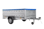 Remorque à essieu simple 264×150 UNITRAILER GARDEN 265 KIPP avec ridelles BIS, châssis H-0 et bâche bleue – Image 7