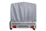 Remorque à un essieu  264×150 UNITRAILER GARDEN 265 KIPP avec châssis H-1100 et bâche grise – Image 3