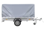 Remorque à un essieu  264×150 UNITRAILER GARDEN 265 KIPP avec châssis H-1100 et bâche grise – Image 4