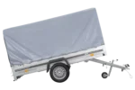 Remorque à un essieu  264×150 UNITRAILER GARDEN 265 KIPP avec châssis H-1100 et bâche grise – Image 6