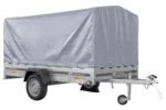 Remorque à un essieu  264×150 UNITRAILER GARDEN 265 KIPP avec châssis H-1100 et bâche grise – Image 7