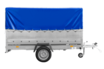 Remorque 1 essieu 264×150 UNITRAILER GARDEN 265 KIPP avec ridelles BIS et bâche bleue – Image 6