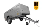 Remorque auto avec rehausses de ridelles et roue jockey Garden Trailer 230 KIPP 2,30 x 1,25 m Unitrailer – Image 2