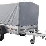 Remorque automobile Garden Trailer 200 KIPP 200 x 106 cm avec bâche haute, arceau et roue jockey PTAC 500 kg