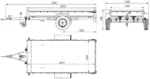 Remorque avec arceau et bâche grise Remorque de jardin 264 KIPP – Image 3