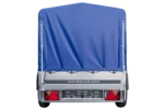 Remorque bagagère Garden Trailer 200 KIPP 200 x 106 cm avec bâche haute bleue, arceau et roue jockey – Image 4