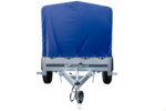 Remorque bagagère 200 KIPP – Bâche haute bleue, arceau et roue jockey – Image 5
