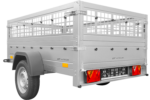 Remorque basculante 200×125 Garden Trailer 201 KIPP avec ridelles grillagées et roue jockey – Image 3