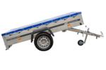 Remorque galvanisée 230×125 Garden Trailer 230 KIPP avec roue jockey et bâche plate – Image 4