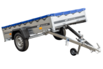 Remorque galvanisée 230×125 Garden Trailer 230 KIPP avec roue jockey et bâche plate