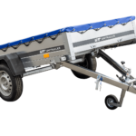 Remorque galvanisée 230×125 Garden Trailer 230 KIPP avec roue jockey et bâche plate