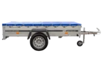 Remorque galvanisée 230 x 125 cm Garden Trailer 230 KIPP [avec roue jockey, bâche plate et tiges de support bâche] – Image 6