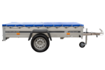 Remorque galvanisée 230×125 Garden Trailer 230 KIPP avec roue jockey et bâche plate – Image 6
