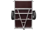 Remorque galvanisée à vendre 200×125 cm Garden Trailer 201 KIPP [avec roue jockey et bâche plate grise] – Image 6