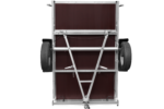 Remorque galvanisée 201 KIPP – 200×125 cm, roue jockey et bâche plate grise – Image 6