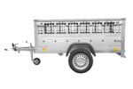 Remorque grillagée 200×106 Garden Trailer 200 KIPP avec bâche plate grise et roue jockey – Image 5