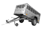 Remorque grillagée 200×106 Garden Trailer 200 KIPP avec bâche grise et roue jockey
