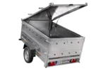 Remorque légère 200×125 UNITRAILER GARDEN 201 KIPP avec côtés BIS et couverture en aluminium – Image 4