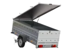Remorque légère avec bâche Garden Trailer 264 KIPP, bis côtés et roue jockey – Image 7