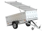 Remorque légère avec bâche Garden Trailer 264 KIPP, bis côtés et roue jockey – Image 2