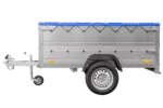Remorque neuve 200×106 avec bâche plate, rehausses de ridelles et roue jockey – Garden Trailer 200 KIPP
