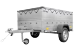 Remorque neuve 200×125 avec bâche plate, rehausses de ridelles et roue jockey – Garden Trailer 201 KIPP – Image 4
