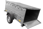 Remorque neuve 200×125 avec bâche plate, rehausses de ridelles et roue jockey – Garden Trailer 201 KIPP – Image 6