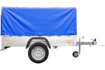 Remorque pliable 750 kg 200 x 125 avec bâche dôme bleue et arceau Garden Trailer 201 KIPP – Image 3