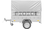 Remorque permis B Garden Trailer 201 KIPP 500 kg avec rehausses grillagées et bâche haute – Image 4