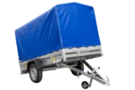 Remorque routière avec bâche haute (110 cm), arceau (110 cm) et roue jockey 230×125 Garden Trailer 230 KIPP