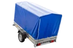 Remorque routière avec bâche haute (110 cm), arceau (110 cm) et roue jockey 230×125 Garden Trailer 230 KIPP – Image 5