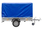 Remorque routière avec bâche haute (110 cm), arceau (110 cm) et roue jockey 230×125 Garden Trailer 230 KIPP – Image 4